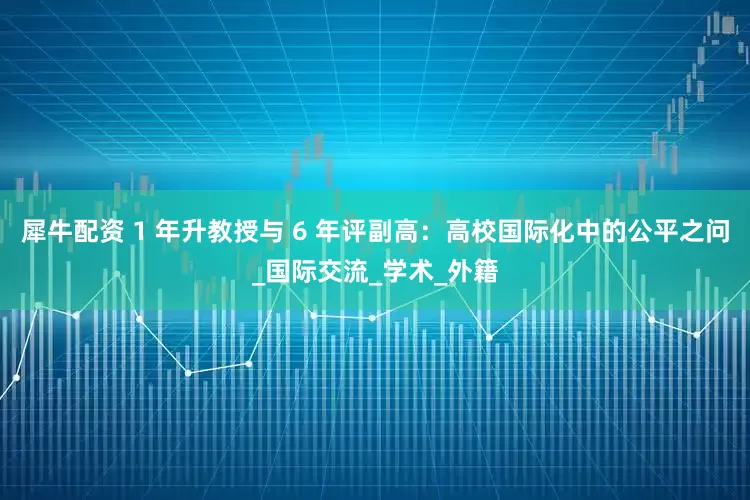 犀牛配资 1 年升教授与 6 年评副高：高校国际化中的公平之问_国际交流_学术_外籍